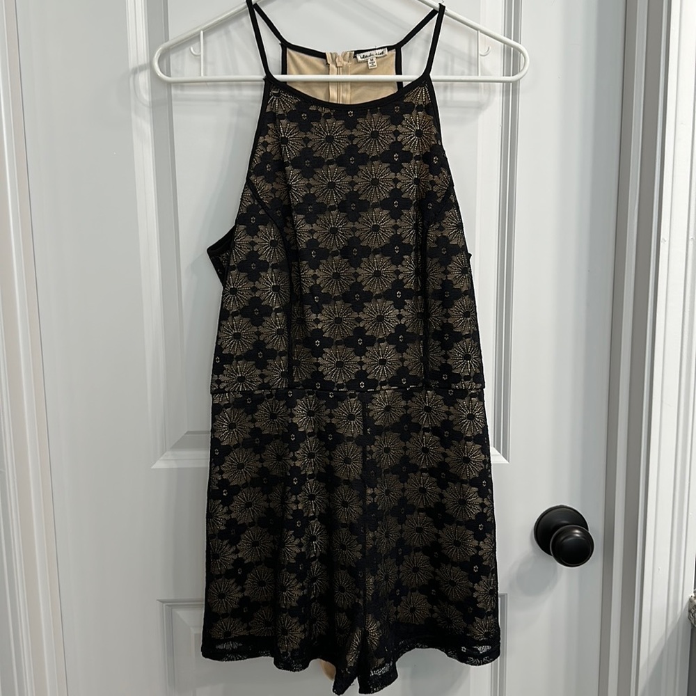 Adorable Black Lace Romper